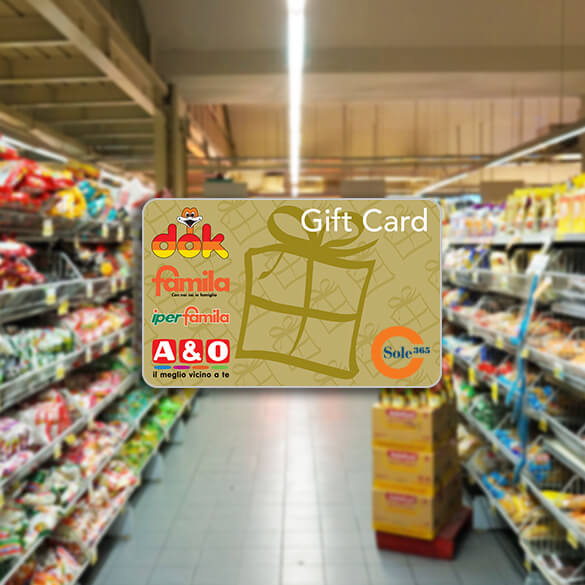 la gift card digitale dei supermercati Megamark è ora disponibile nel catalogo Amilon