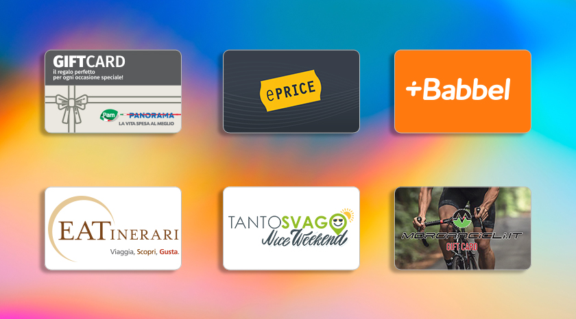 Gift Card Digitali Amilon: tutte le novità dell'estate nel nostro catalogo per regali e premi aziendali